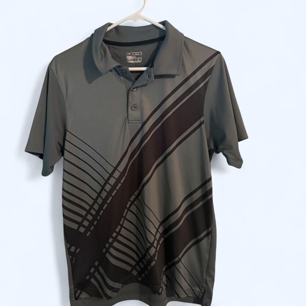 Under-armour Men's Black and Grey Polo-shirts